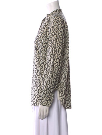 Étoile Isabel Marant Printed Mock Neck Blouse