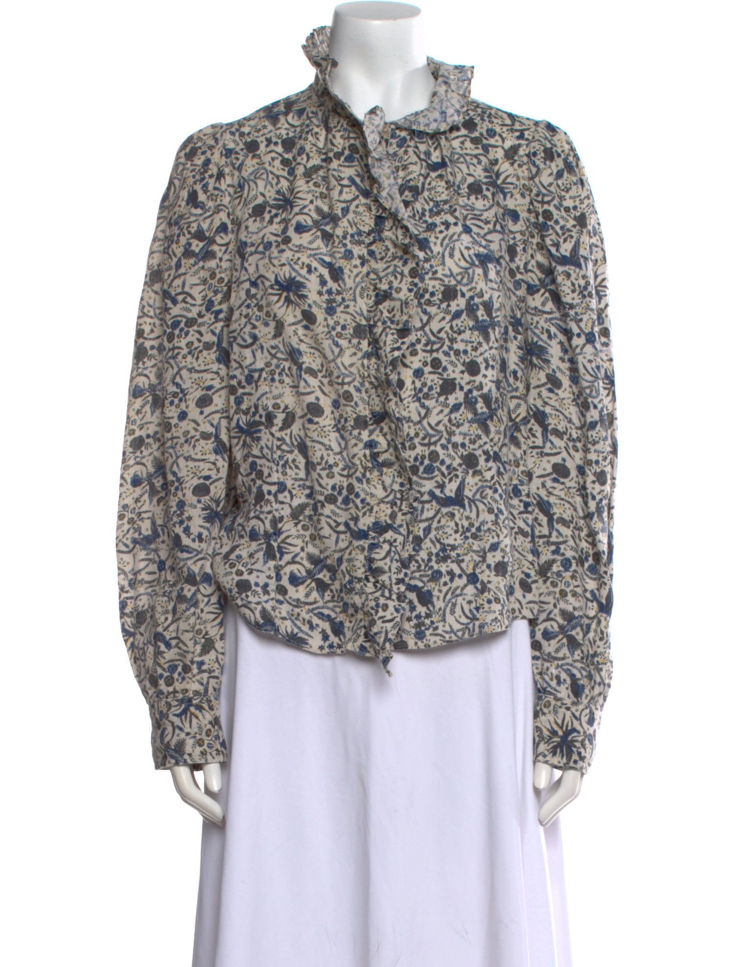 Étoile Isabel Marant Linen Floral Print Blouse