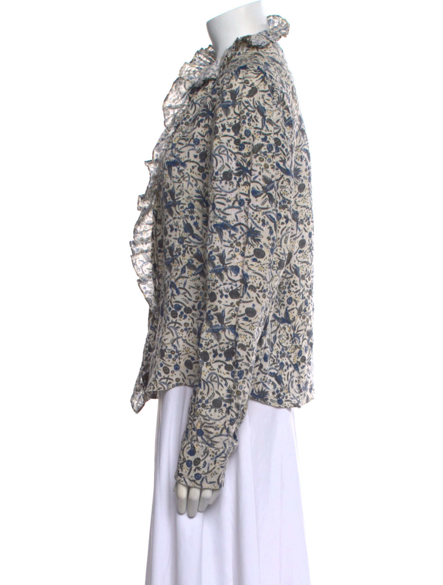 Étoile Isabel Marant Linen Floral Print Blouse