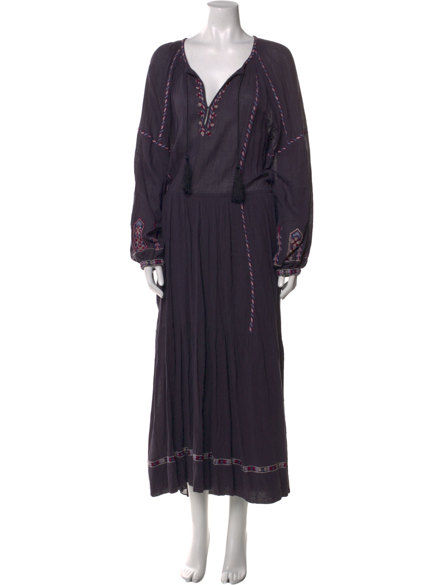 Étoile Isabel Marant V-Neck Long Dress