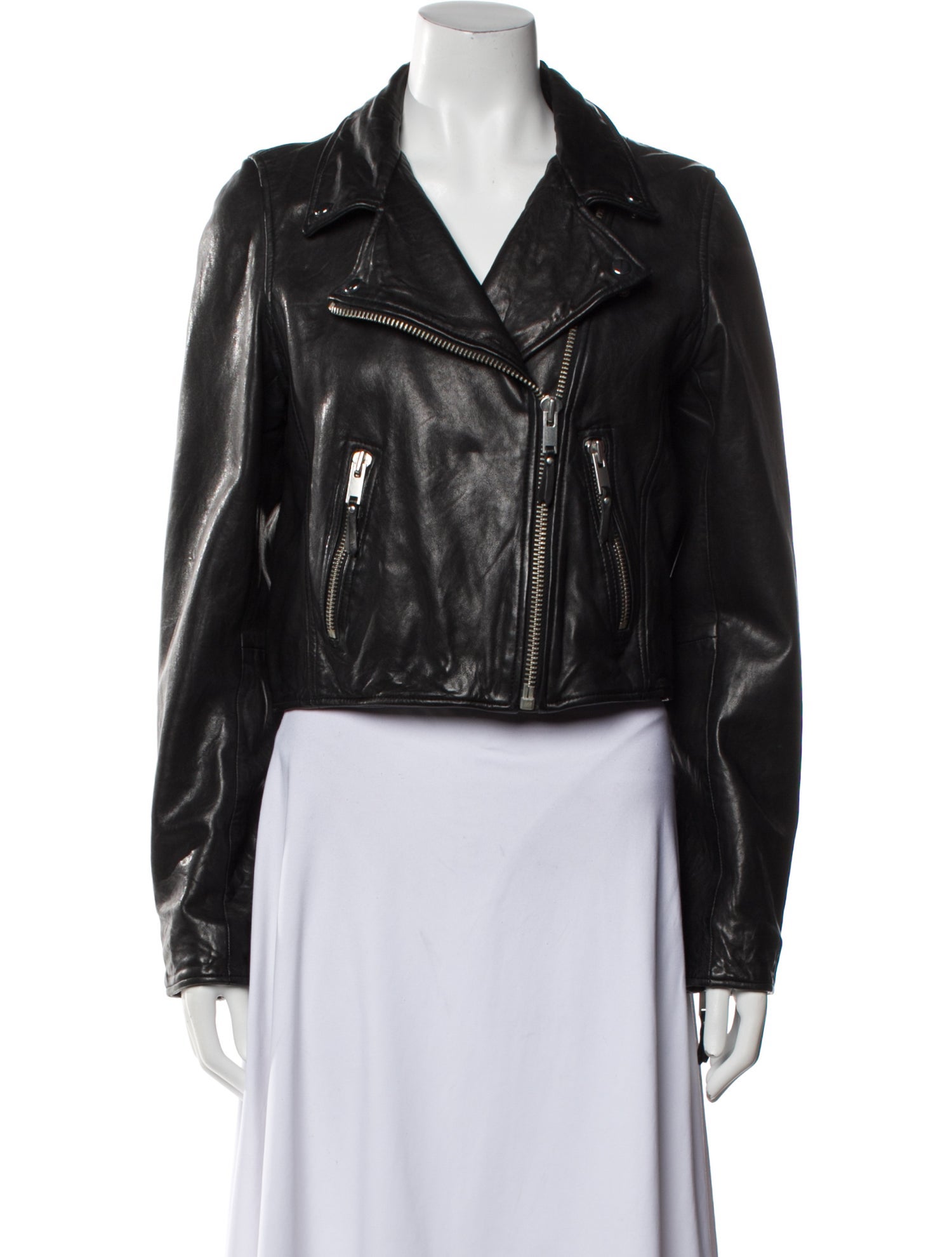 Étoile Isabel Marant Lamb Leather Biker Jacket
