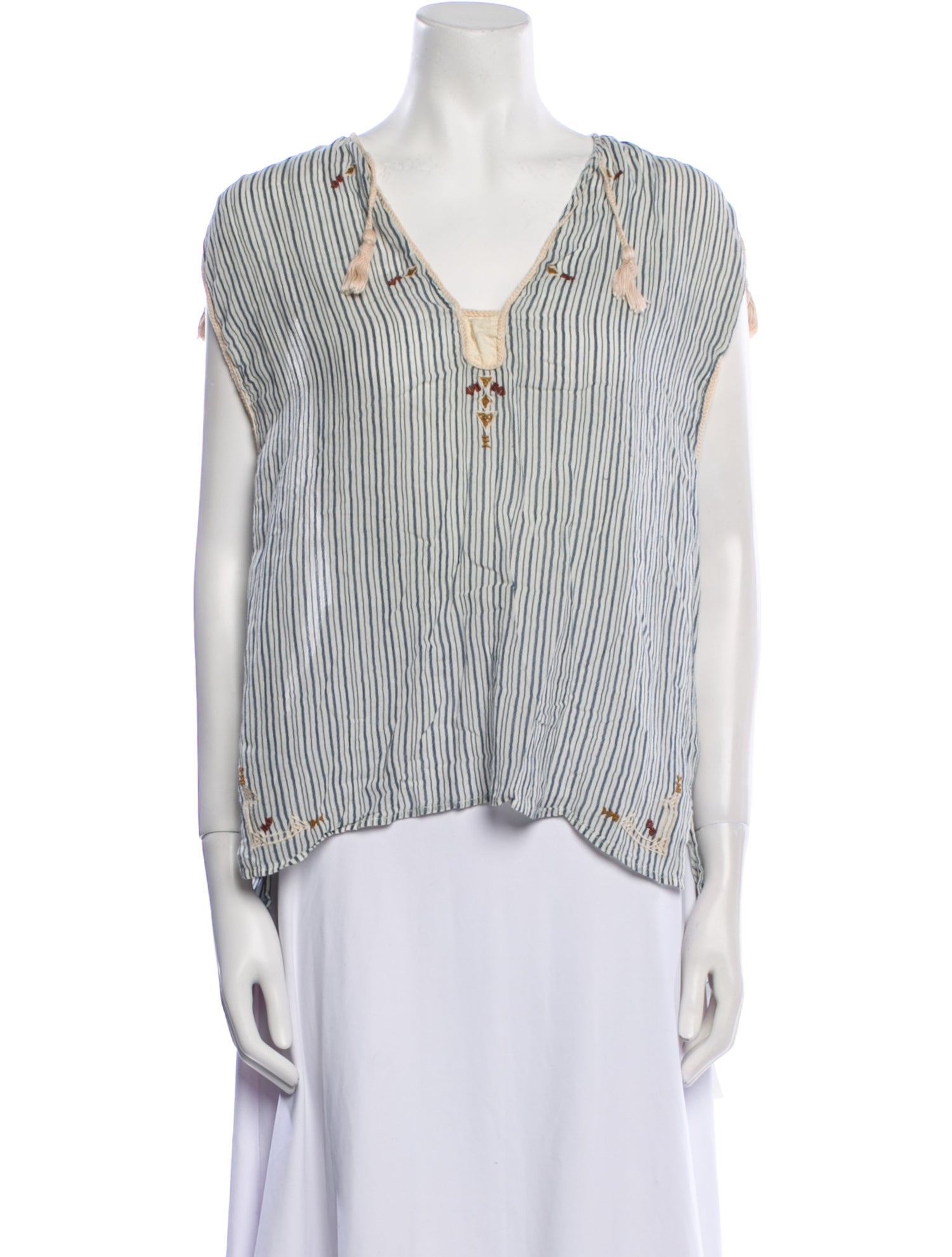Étoile Isabel Marant Striped V-Neck Blouse