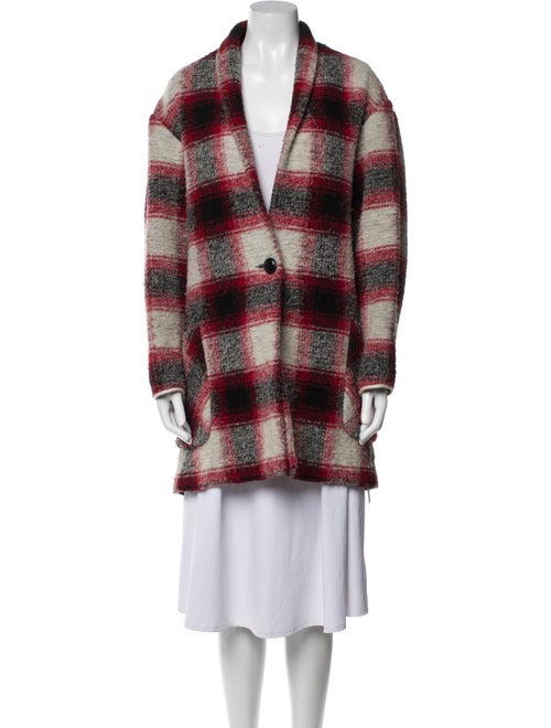Étoile Isabel Marant Wool Plaid Print Coat