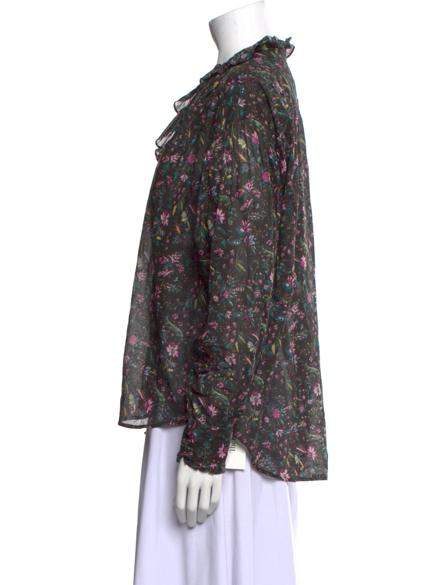 Étoile Isabel Marant Floral Print V-Neck Blouse