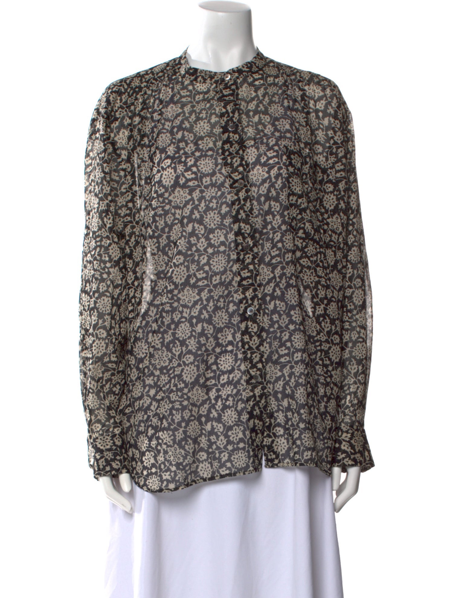 Étoile Isabel Marant Floral Print Crew Neck Blouse