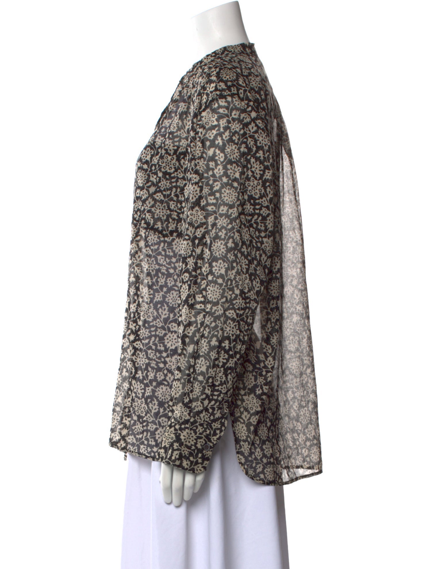 Étoile Isabel Marant Floral Print Crew Neck Blouse