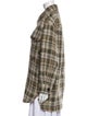 Étoile Isabel Marant Wool Plaid Print Peacoat