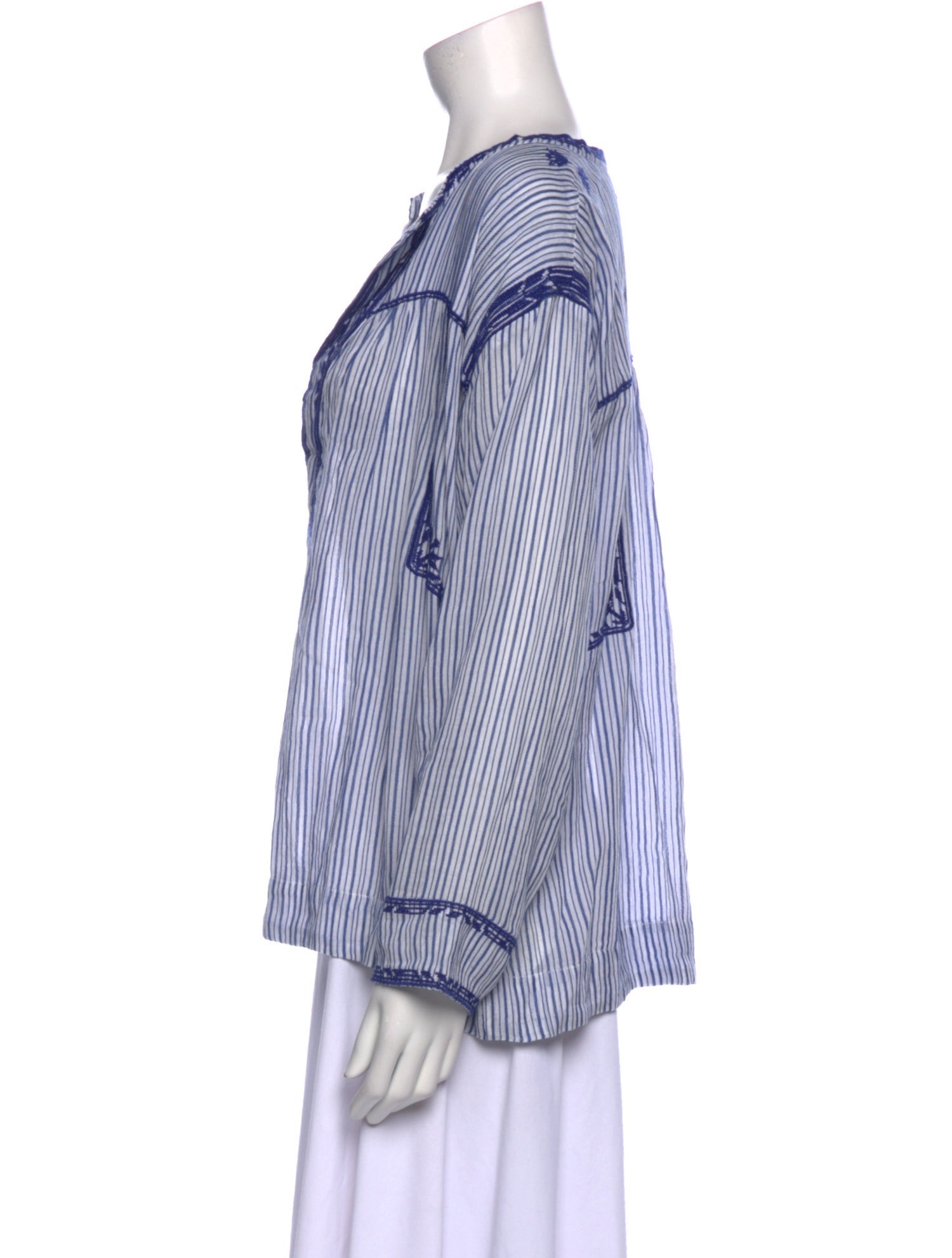 Étoile Isabel Marant Striped Crew Neck Blouse