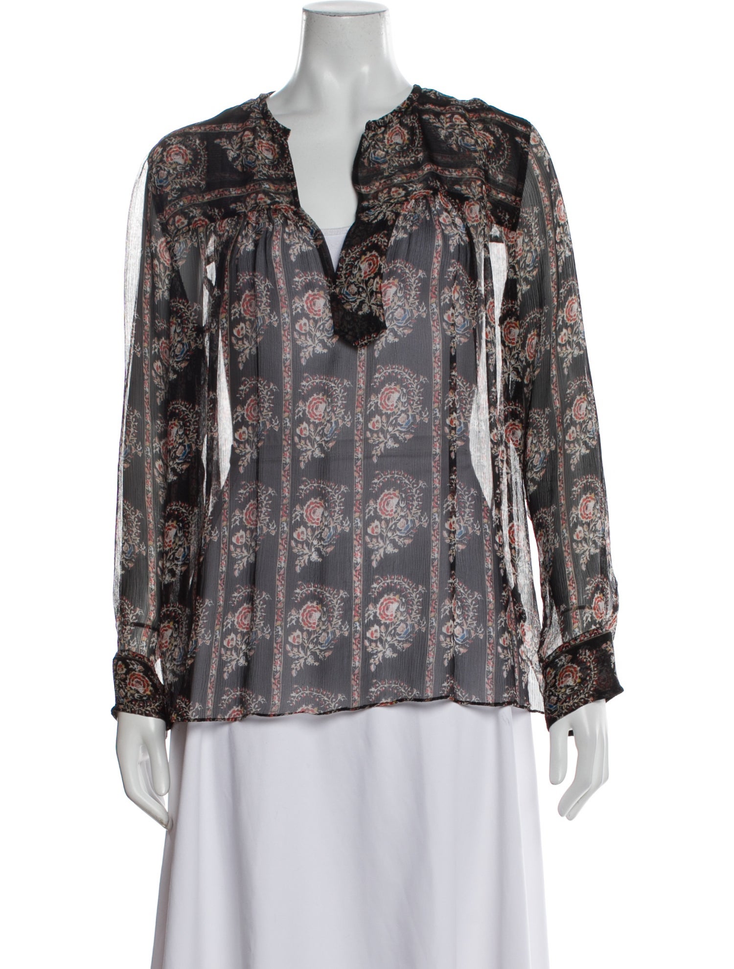 Étoile Isabel Marant Silk Floral Print Blouse