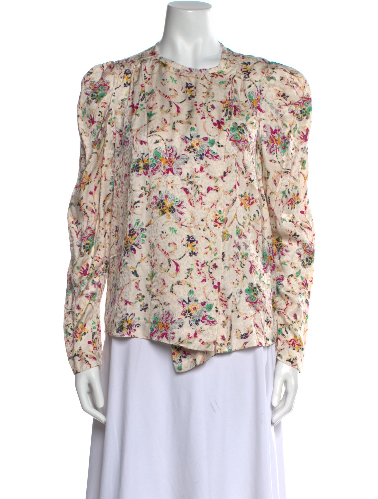 Étoile Isabel Marant Floral Print Crew Neck Blouse