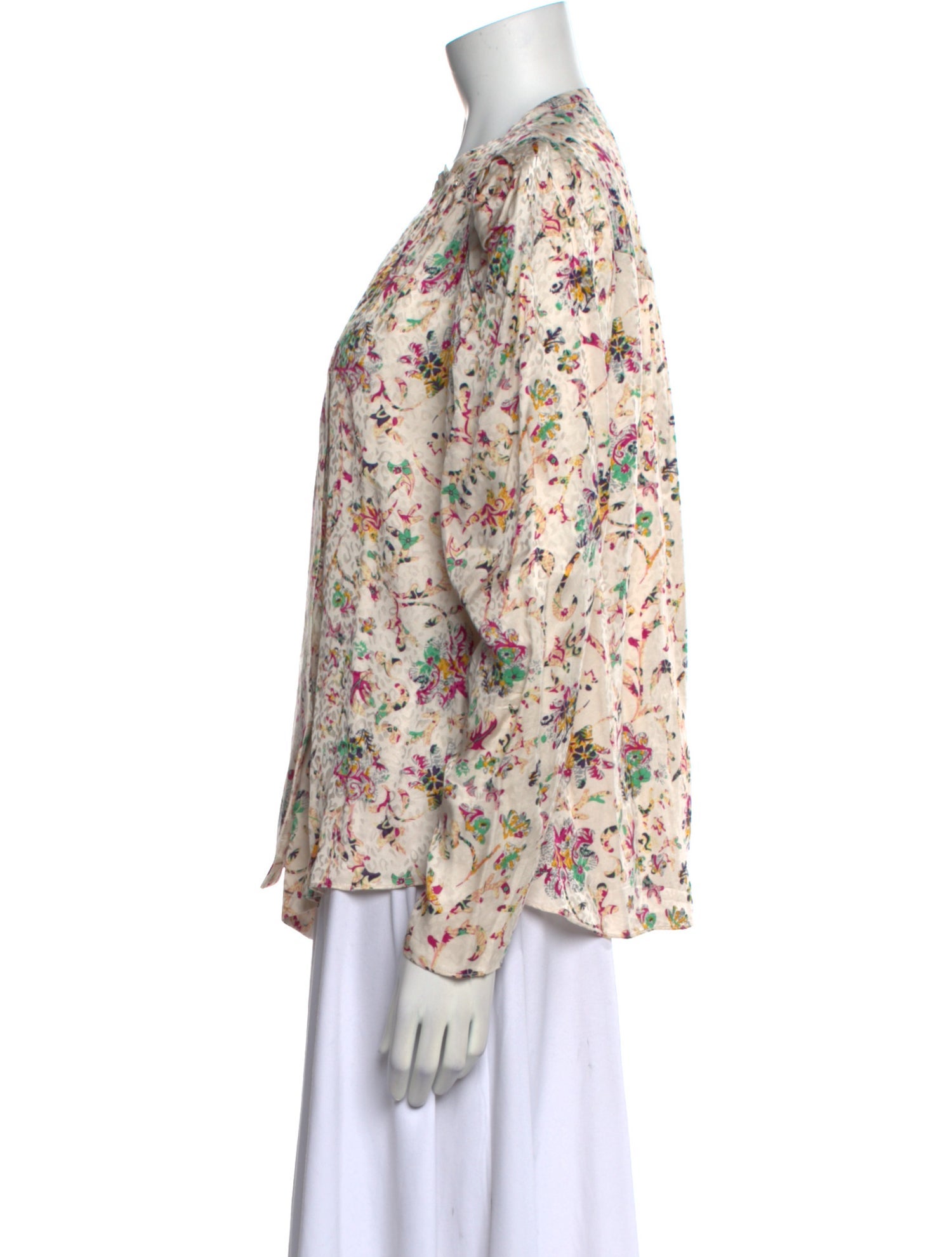 Étoile Isabel Marant Floral Print Crew Neck Blouse