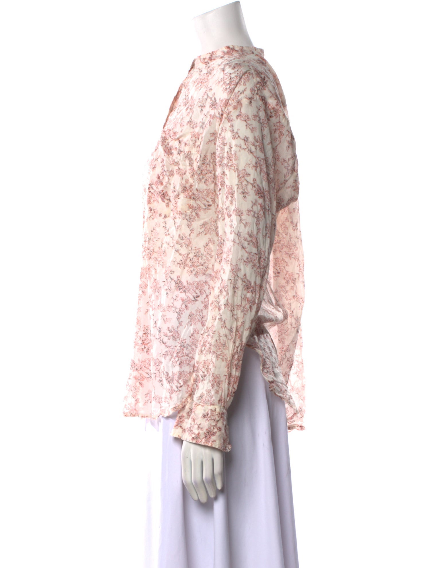 Étoile Isabel Marant Floral Print Bateau Neckline Blouse