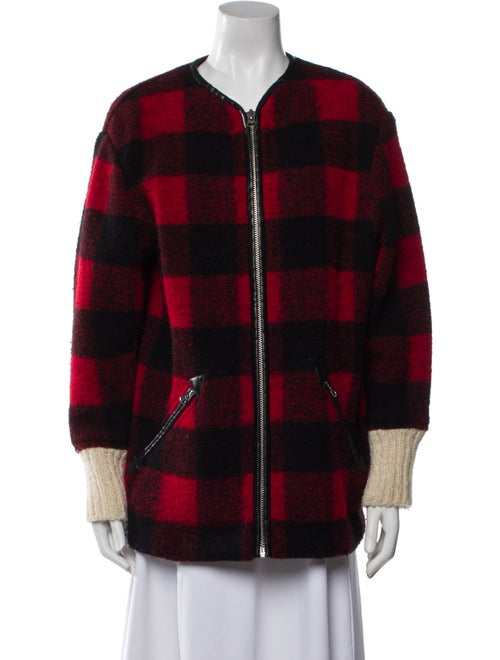 Étoile Isabel Marant Wool Plaid Print Jacket