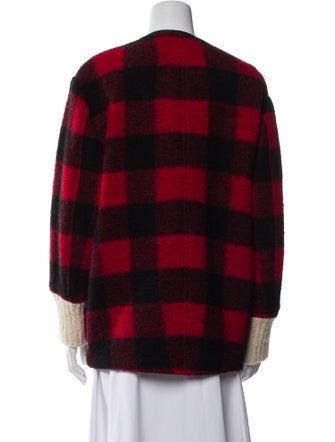 Étoile Isabel Marant Wool Plaid Print Jacket