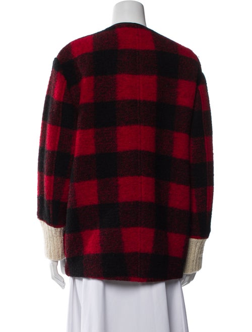 Étoile Isabel Marant Wool Plaid Print Jacket
