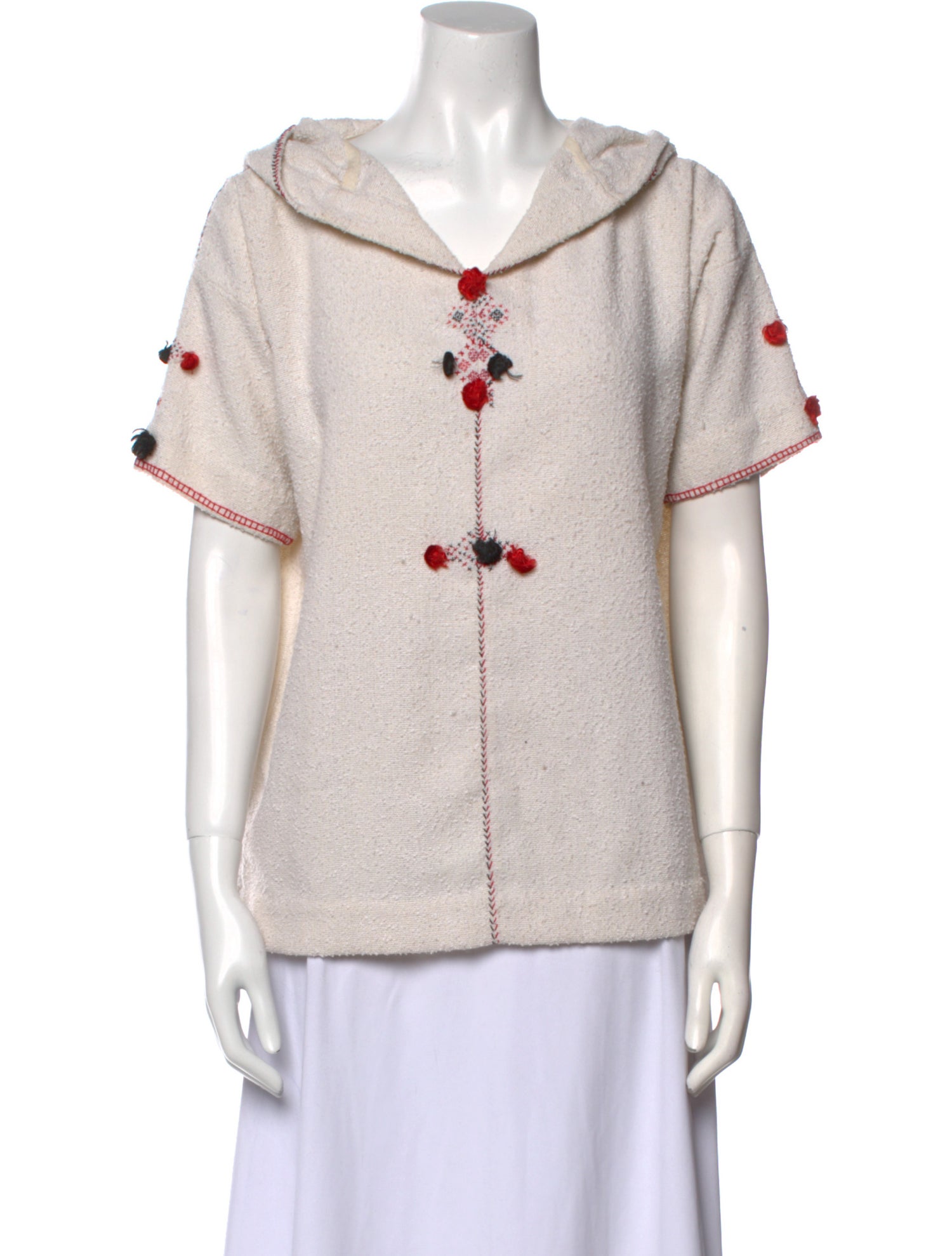 Étoile Isabel Marant V-Neck Short Sleeve Sweatshirt