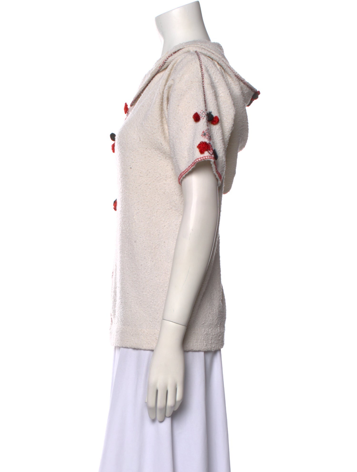 Étoile Isabel Marant V-Neck Short Sleeve Sweatshirt