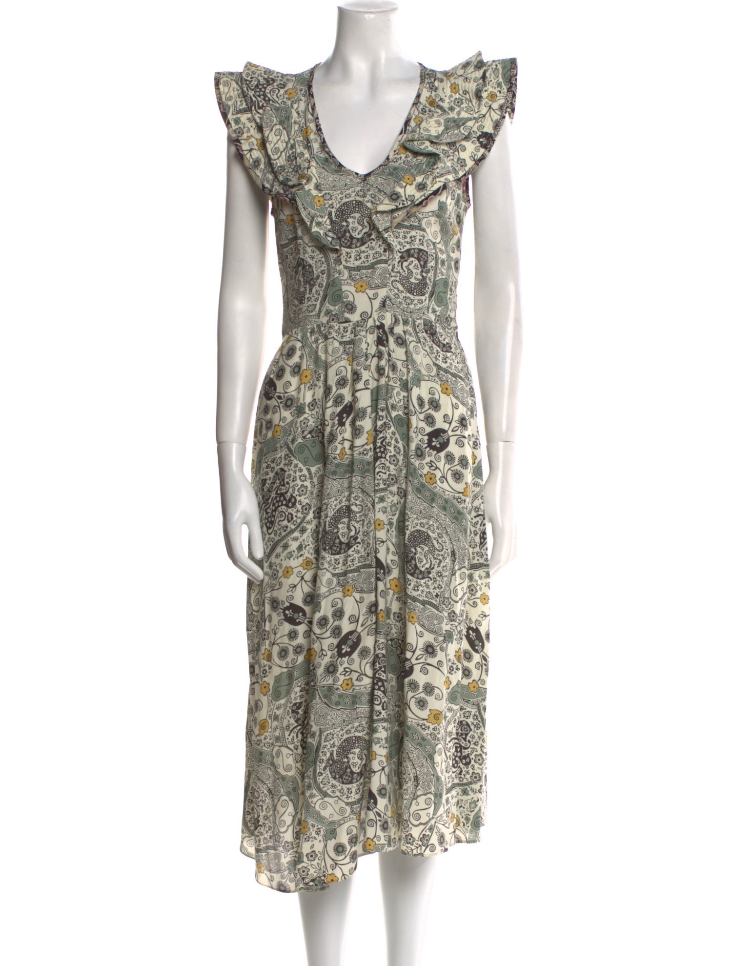 Étoile Isabel Marant Paisley Print Midi Length Dress