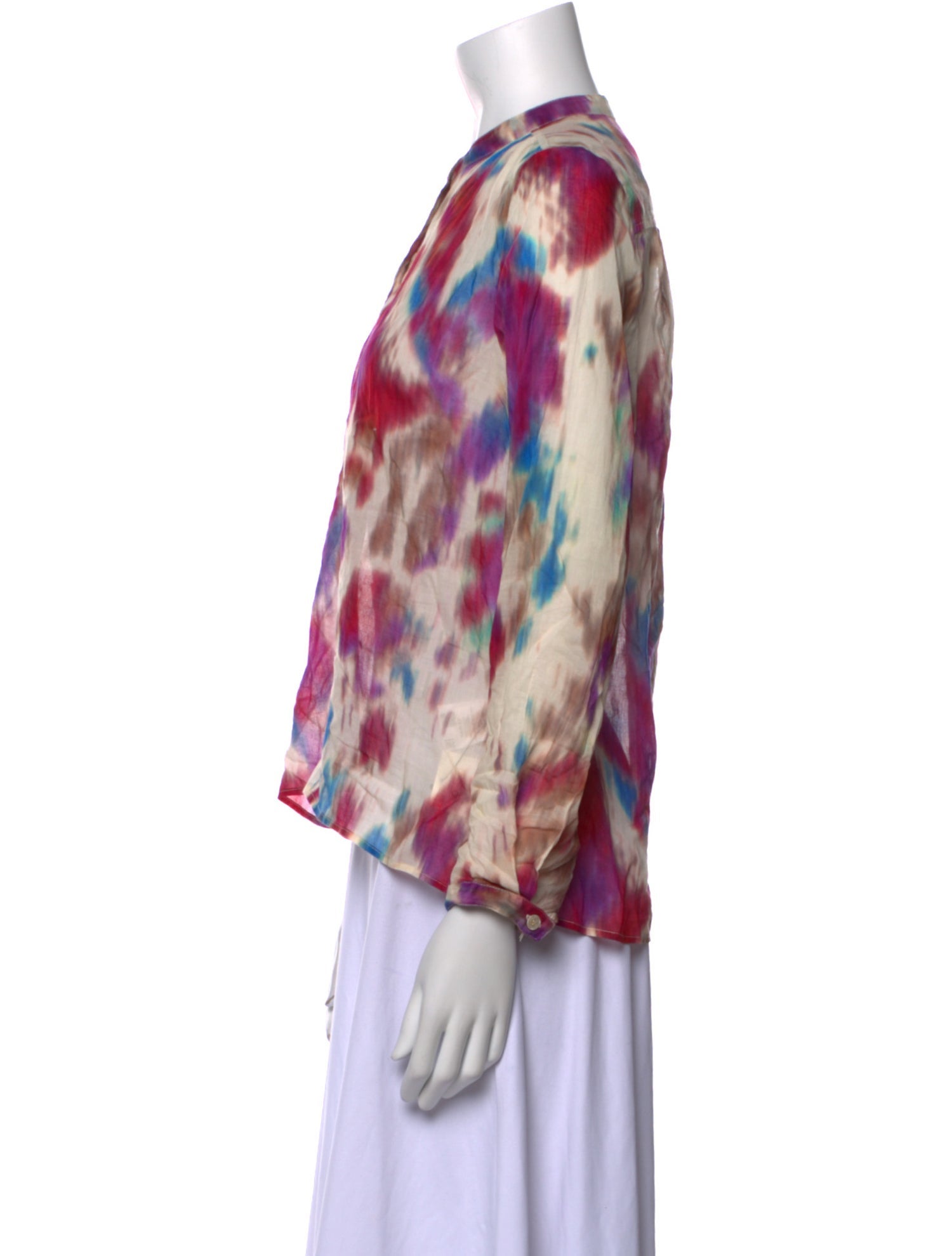 Étoile Isabel Marant Tie-Dye Print Crew Neck Blouse