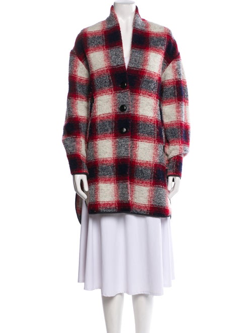 Étoile Isabel Marant Wool Plaid Print Coat