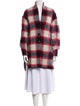 Étoile Isabel Marant Wool Plaid Print Coat