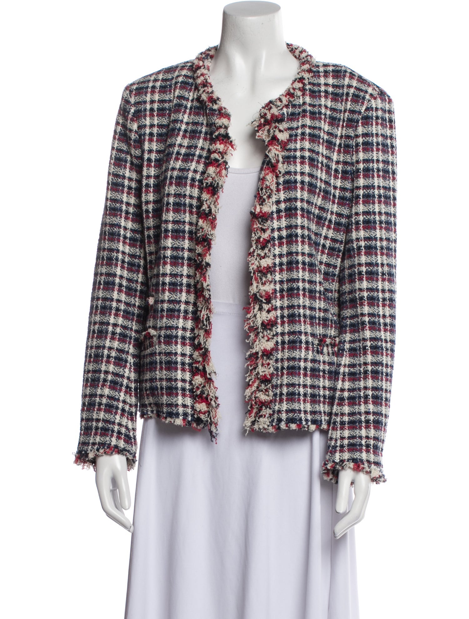 Étoile Isabel Marant Plaid Print Evening Jacket
