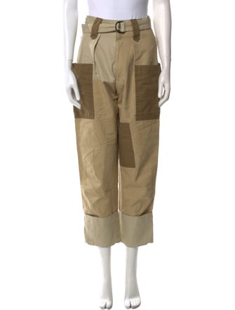 Étoile Isabel Marant Colorblock Pattern Straight Leg Pants