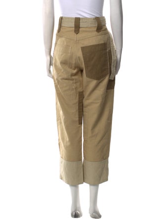 Étoile Isabel Marant Colorblock Pattern Straight Leg Pants