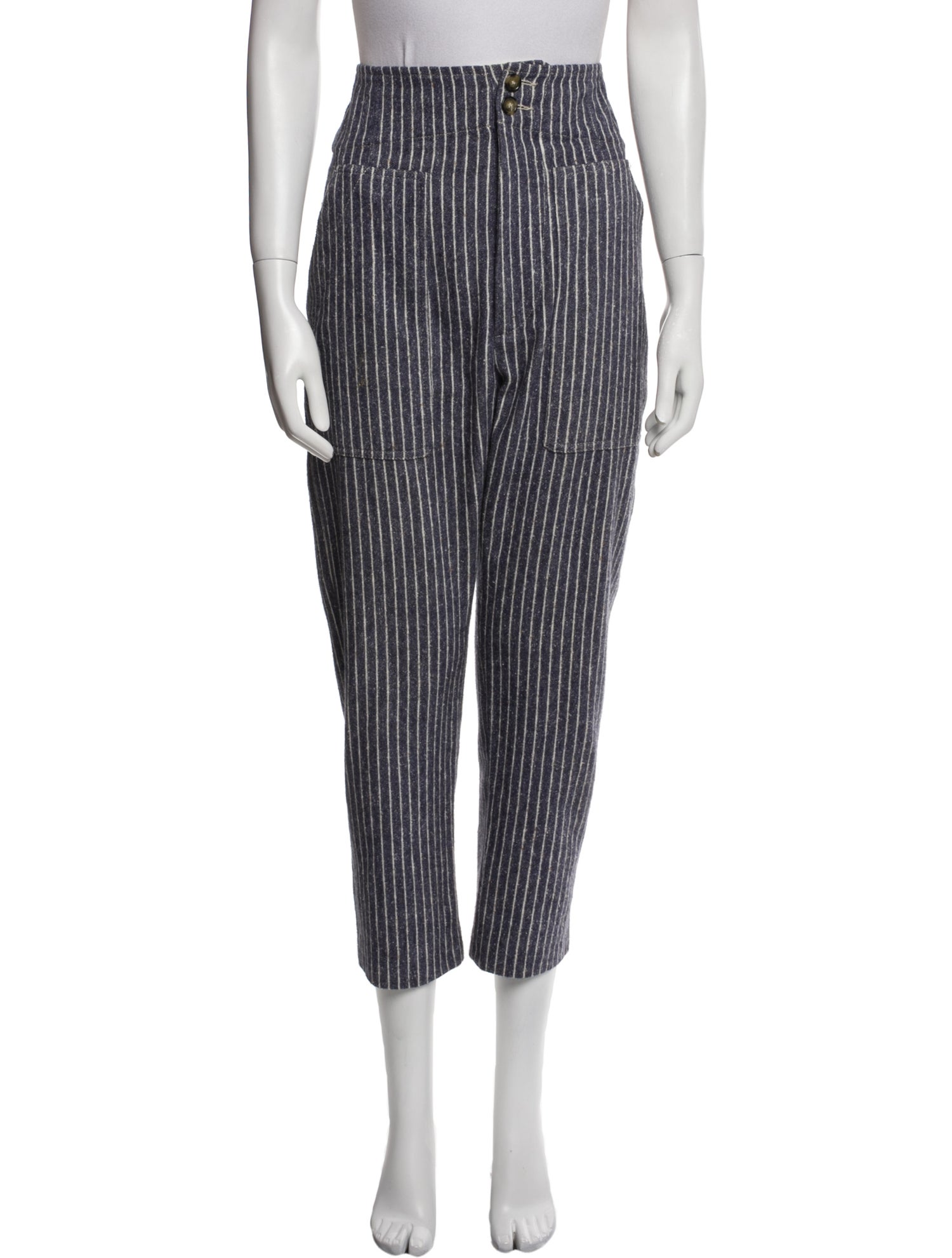 Étoile Isabel Marant Striped Straight Leg Pants