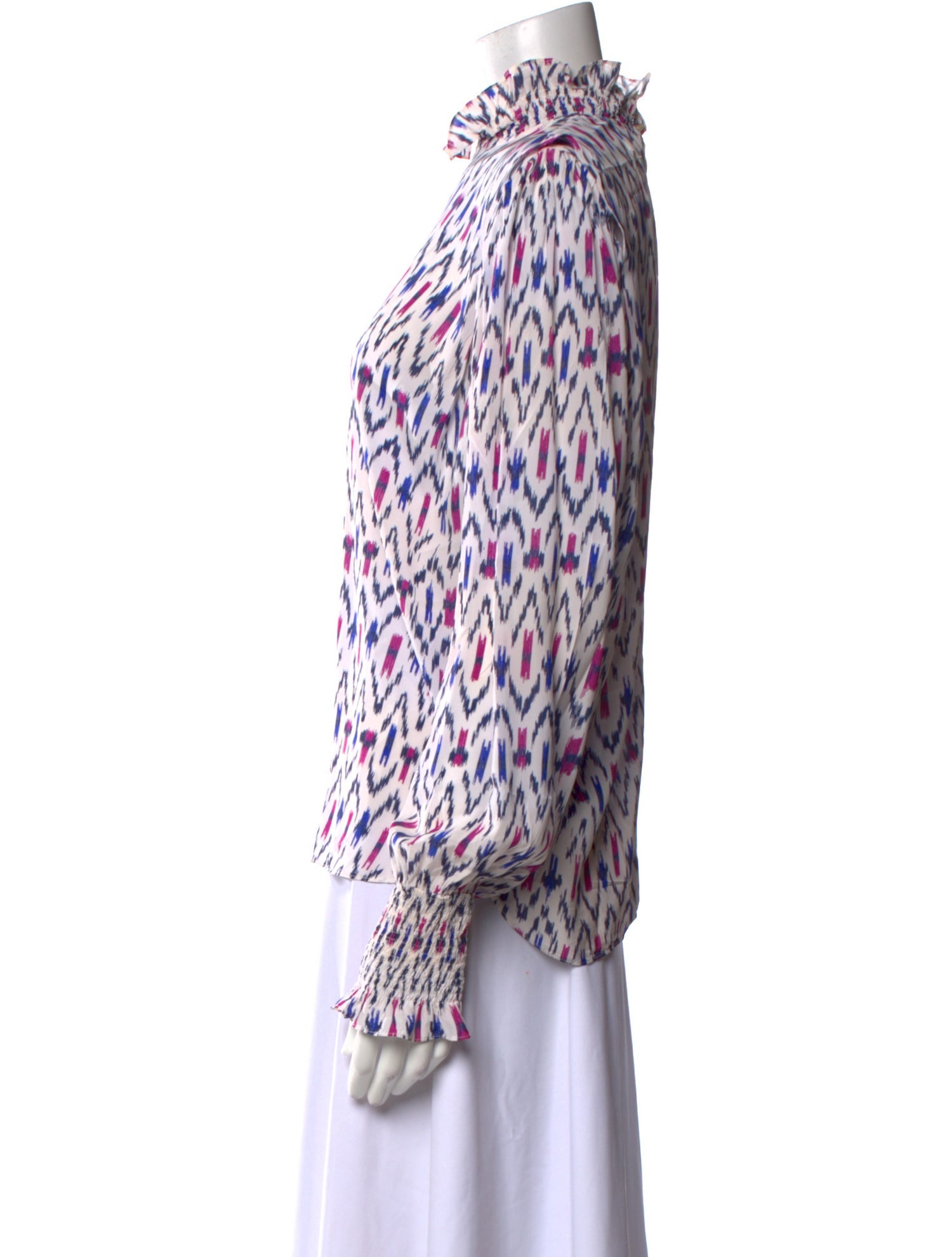 Étoile Isabel Marant Printed Mock Neck Blouse