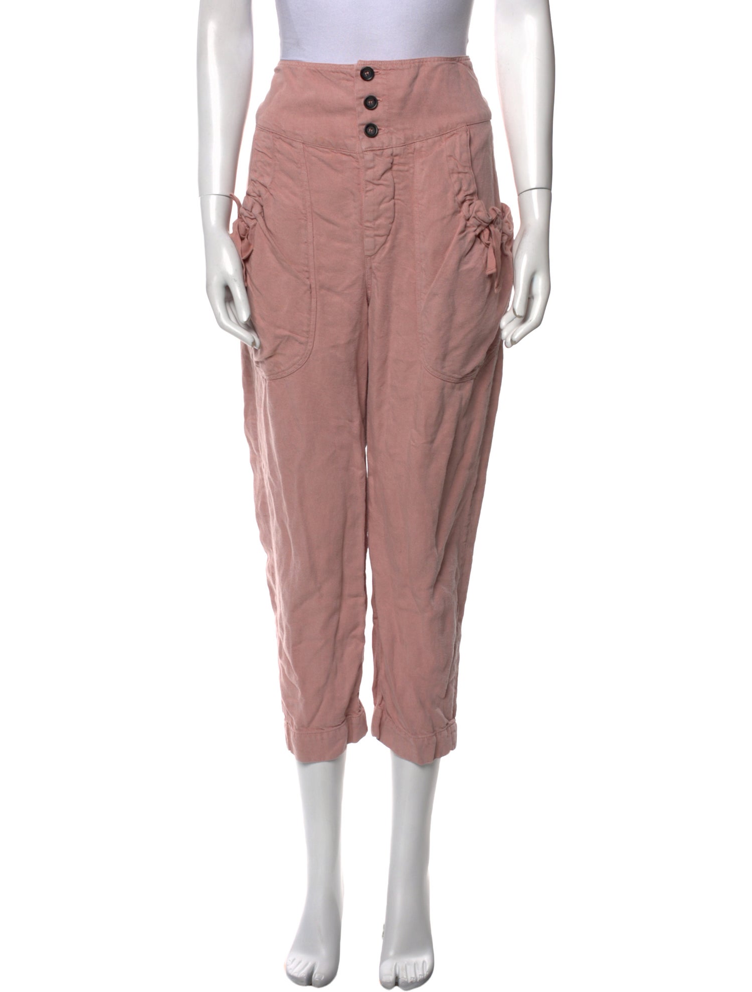 Étoile Isabel Marant Linen Straight Leg Pants