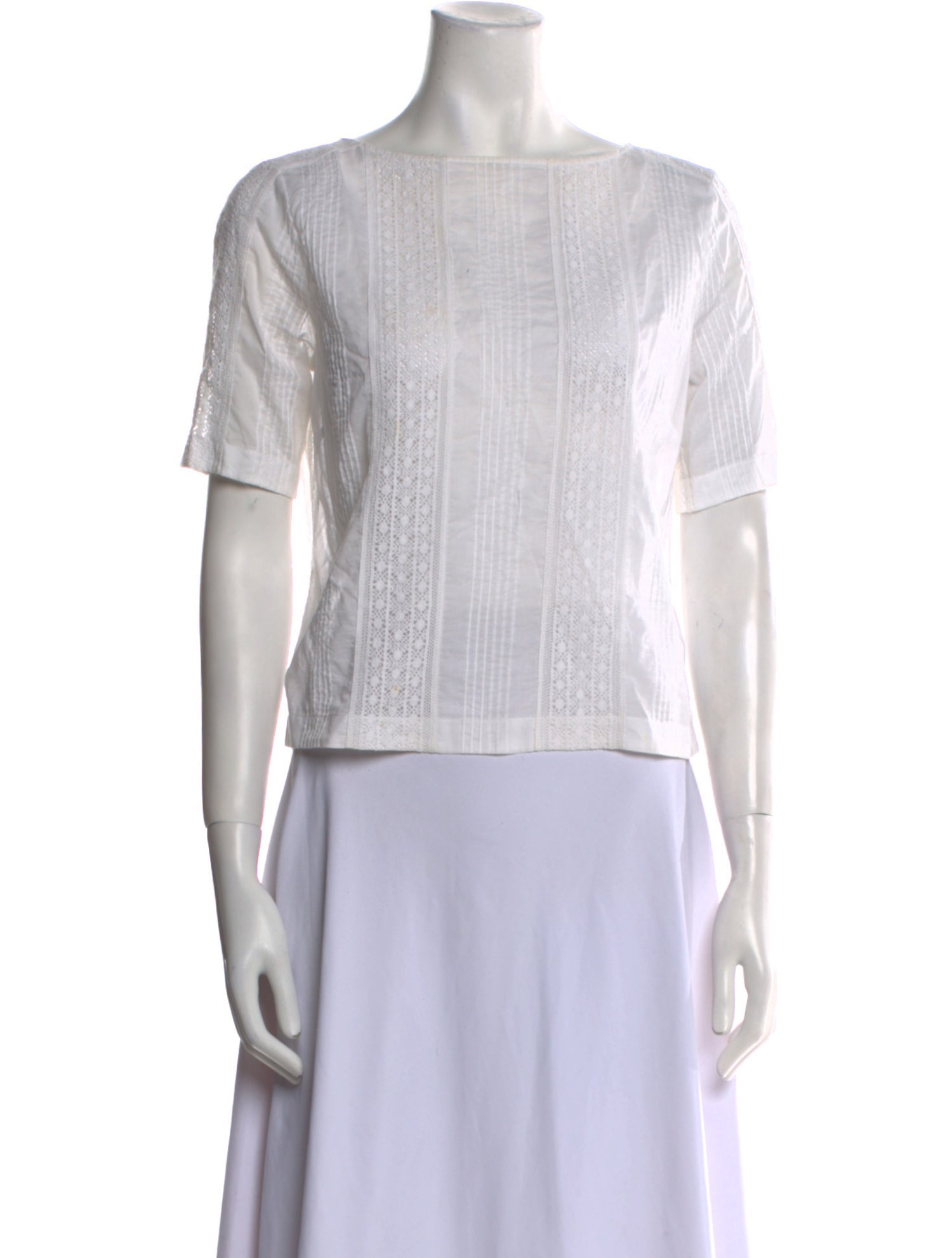 Étoile Isabel Marant Bateau Neckline Short Sleeve Top