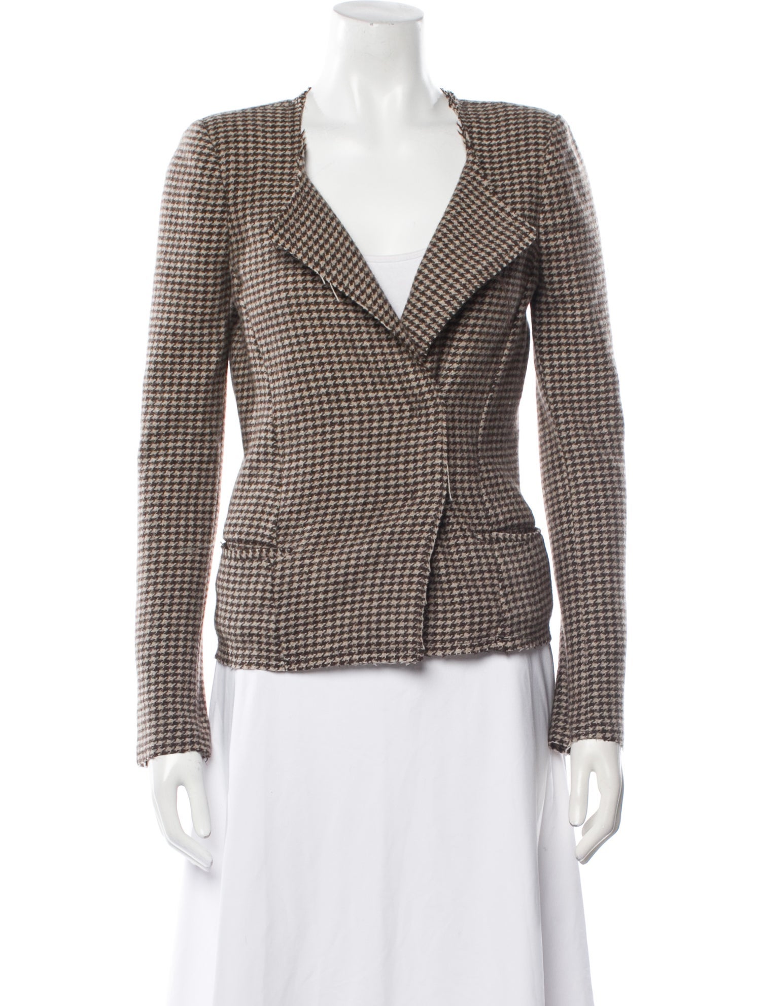 Étoile Isabel Marant Wool Houndstooth Print Blazer