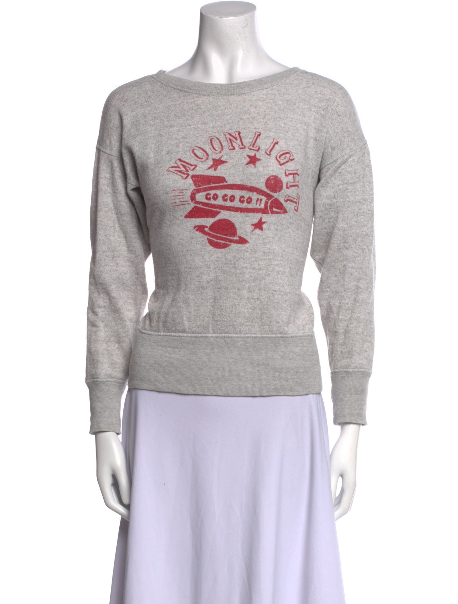 Étoile Isabel Marant Graphic Print Bateau Neckline Sweatshirt