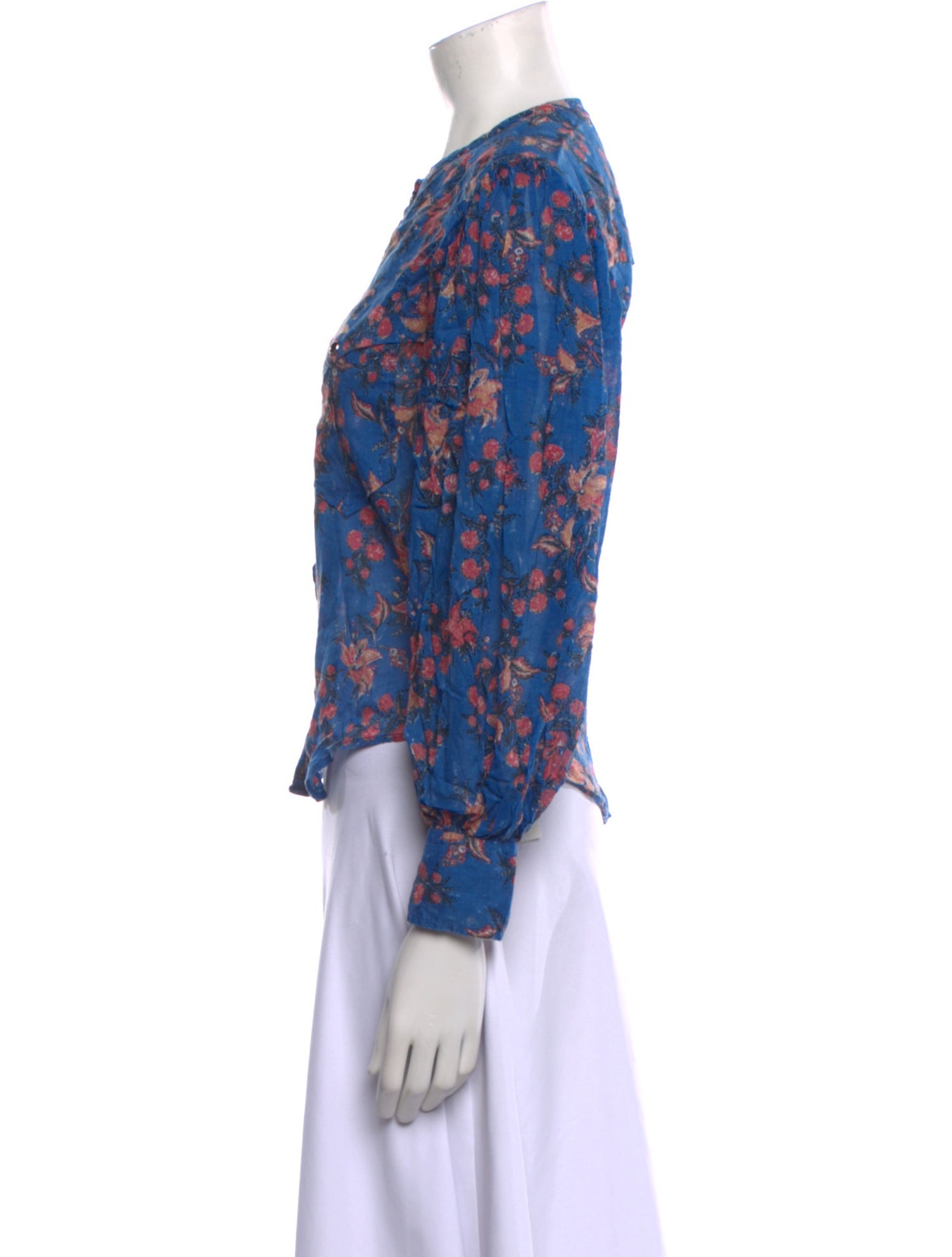 Étoile Isabel Marant Floral Print Crew Neck Blouse