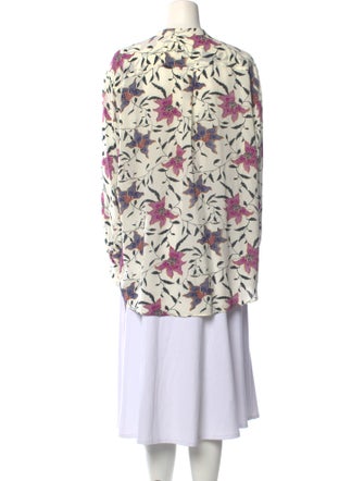 Étoile Isabel Marant Floral Print Mock Neck Tunic