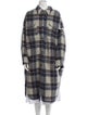 Étoile Isabel Marant Wool Plaid Print Coat