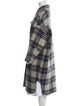 Étoile Isabel Marant Wool Plaid Print Coat