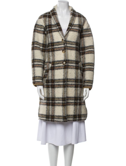 Étoile Isabel Marant Wool Plaid Print Coat