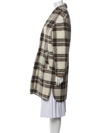 Étoile Isabel Marant Wool Plaid Print Coat