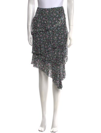 Étoile Isabel Marant Floral Print Midi Length Skirt