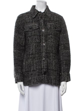 Étoile Isabel Marant Wool Tweed Pattern Coat
