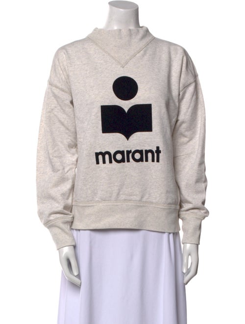 Étoile Isabel Marant Graphic Print Mock Neck Sweatshirt