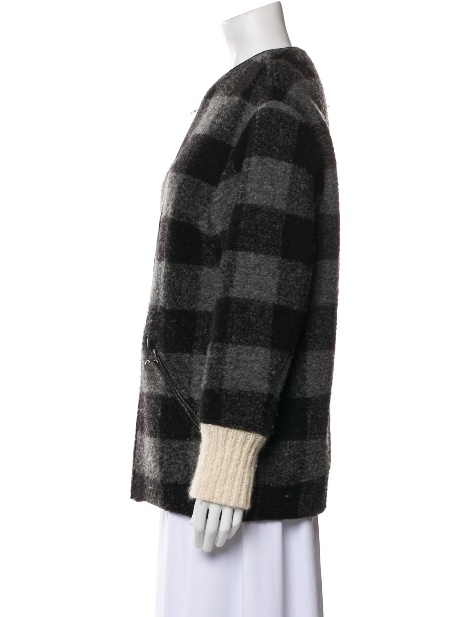 Étoile Isabel Marant Wool Plaid Print Jacket