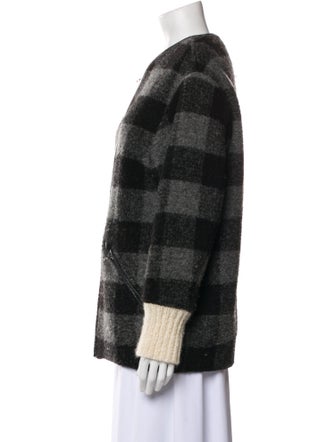 Étoile Isabel Marant Wool Plaid Print Jacket