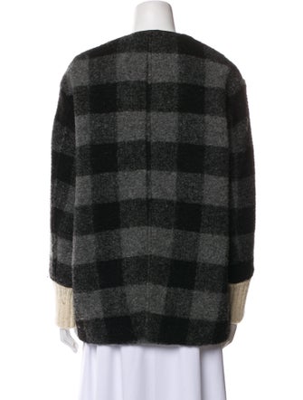 Étoile Isabel Marant Wool Plaid Print Jacket