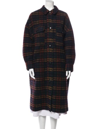 Étoile Isabel Marant Plaid Print Coat