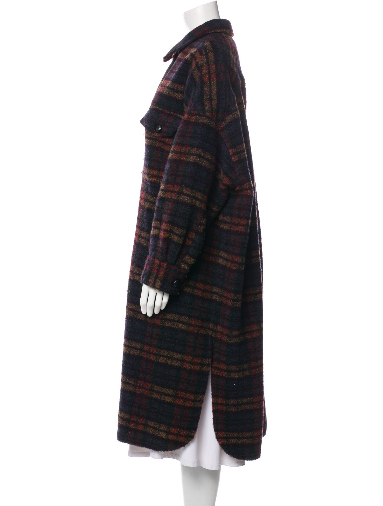 Étoile Isabel Marant Plaid Print Coat