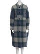 Étoile Isabel Marant Wool Plaid Print Trench Coat