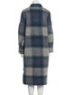Étoile Isabel Marant Wool Plaid Print Trench Coat